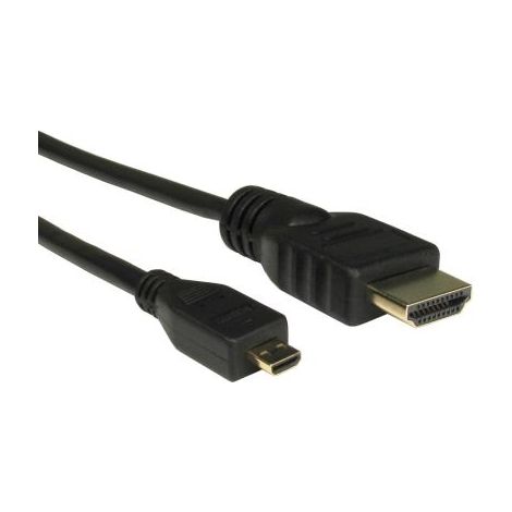 Câble HDMI RS PRO 1.5m Micro HDMI Mâle HDMI Mâle ( Prix pour Boîte de 5 )