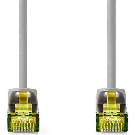 Nedis cat7 netzwerkkabel sftp rj45 stecker rj45 stecker 025 m snagless rund lszh grau label
