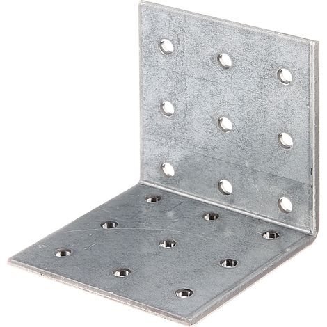 Équerre d’assemblage – en acier galvanisé Sendzimir 60 x 60 x 60 mm –Marque Alberts (1/2)