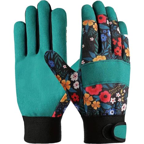 Guantes de jardinería Generisch, manoplas resistentes al desgaste para cavar, 23 x 15 x 2 cm, agarre seguro y diseño transpirable, guantes de trabajo a prueba de perforaciones para plantar, podar y re (1/5)