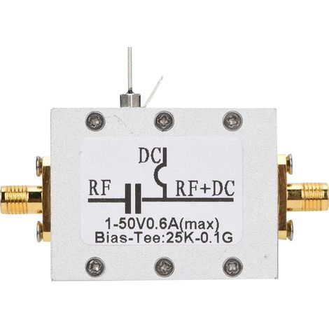 Alimentation RF Coaxiale Large Bande 25K-100MHz pour Micro-ondes et Fréquences Radio (1/5)