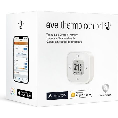 Eve Thermo Control Thermostat Weiß Intelligente Präzise