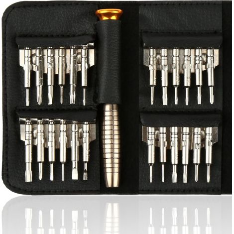 Kit di cacciaviti di precisione - Mini cacciavite per orologi, occhiali o computer - Strumento di riparazione di precisione piccolo, portatile e compatto - Set di cacciaviti per computer PC