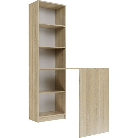 Scrivania, rovere Sonoma, 50 x 181 x 125 cm (1/3)