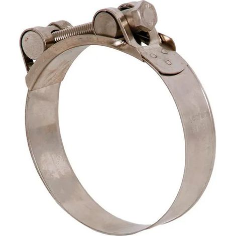 Morsetto ad altissima pressione, acciaio inox AISI 304, vite INOX A-2