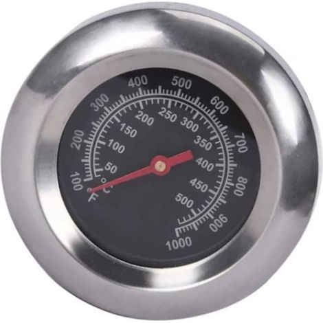 Thermomètre de barbecue en acier allié haute précision, filetage M10, échelle claire, montage facile, pour la cuisine et le camping.
