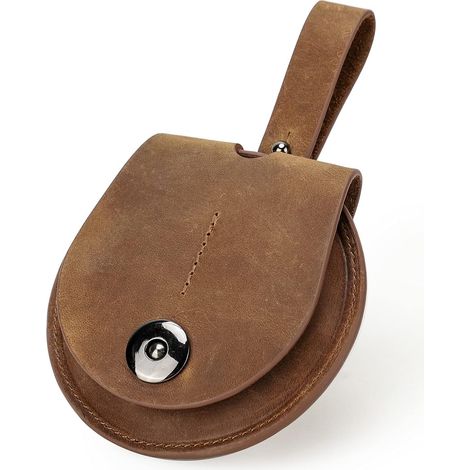 Portefeuille de voyage magnétique en cuir pour femme (marron)