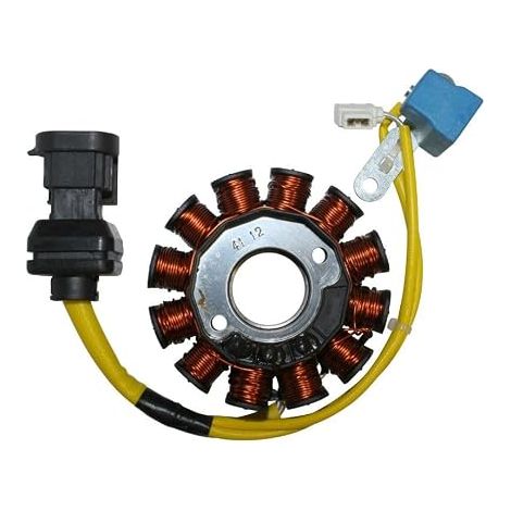 stator allumage moteur moto scooter mobylette compatible avec piaggio 125 x7 x8 x9 liberty lx et4 peugeot looxor aprilia atlantic gilera nexus 12 poles 150w
