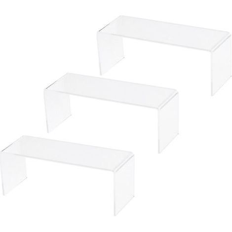 Schuhaufsteller aus transparentem Acryl, U-förmiges Regal, Ausstellungsständer für Spielzeug, Taschen und Kosmetik (M) (1/4)
