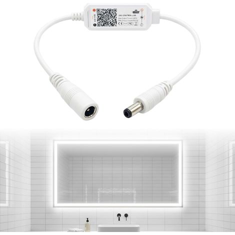Contrôleur LED Smart Wifi DC12-24V, Contrôleur LED RGB Wifi, Variateur LED Sans Fil Compatible avec Système Android/iOS, Télécommande Intelligente pour Maison, Bureau et Décoration Lumineuse (1/5)