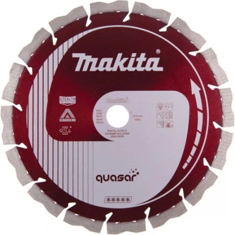 Makita Quasar Stealth Disco diamantato silenziato universale a umido e secco - 300x20 mm
