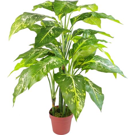 100cm Large Fox's Aglaonema (Spotted Evergreen) Tree Artificial Plant (1/5)