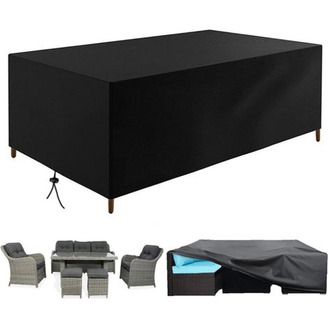 1 Housse De Mobilier Extérieur 120x70x70cm Imperméable Anti-UV 420d Oxford Pour Jardin Terrasse