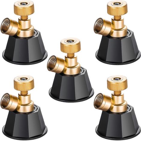 Fine Misting Adjustable Nozzle for Efficient Watering in Gardens and Greenhouses Agricultural Sprayer Nozzle 5Pieces (1/4)