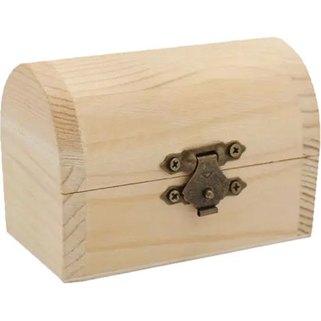 Coffret de rangement en bois massif, boîte en bois courbé, finition laquée blanche, matériau : bois massif. 9 x 5,3 x 6 cm