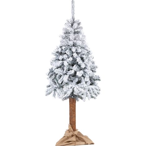 Albero di Natale artificiale su tronco – Abete innevato Premium (220 cm)