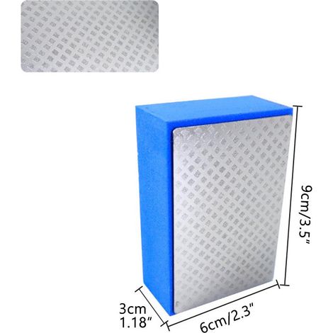 Kit de polissage à main, blocs de ponçage sec et humide, support en mousse pour carrelage, pierre, marbre, béton, céramique, granit, verre (1/4)