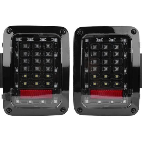 Une paire de feux arrière LED automatiques avec frein pour Jeep Wrangler JK 07 16 (1/5)
