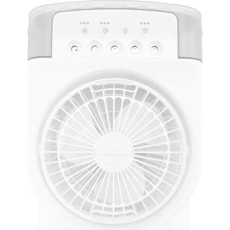 Ventilatore condizionatore USB raffrescatore aria personale umidificatore ventilatore nebulizzazione con 7 colori LED luci ventilatore