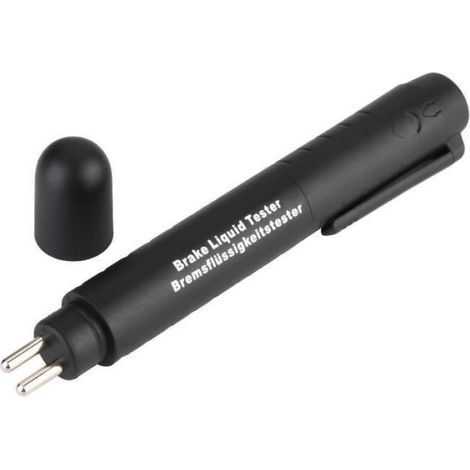 Testeur d'huile liquide - Universel - Pen 5 LED - Détection humidité - Compatible DOT3/4/5 - Jaune (1/4)