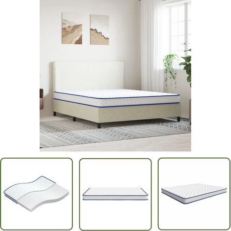 The Living Store Memory-Schaum-Matratze 200×160×17 cm - Memory Foam Matratze - Schlafkomfort - Orthopädische Matratze - Lattenrost Geeignet - Doppelbett Matratze (1/5)