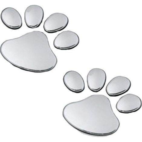 Décoration de voiture, autocollants de voiture créatifs 3D, pattes de chien, pattes de chat, pattes d'ours, autocollants de voiture empreintes de pas, autocollants décoratifs (1/5)