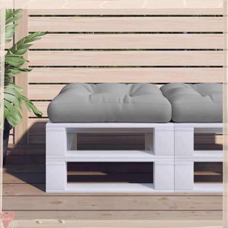 360901 Coussin de palette gris 58x58x10 cm tissu (1/5)