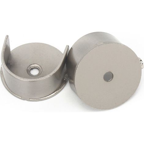 Support De Tringle À Rideaux Encastré - Diamètre 28 Mm - Pour Fixation Murale Ou Encastrée - Lot De 2