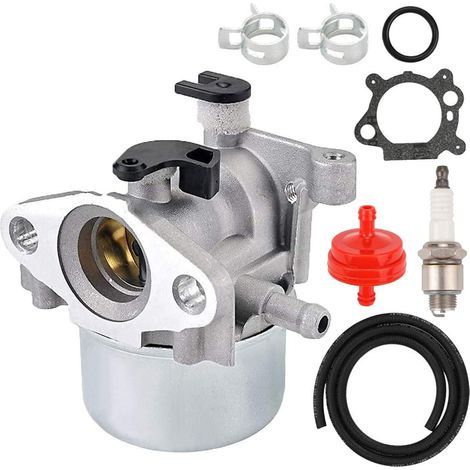 Kit de carburador para generador cortacésped de 4 tiempos Briggs & Stratton 799866 794304 796707 790845 799871 con bujía, junta y filtro de combustible (1/5)