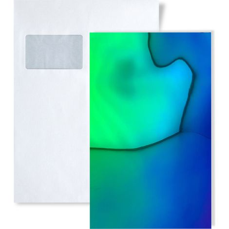1 MUSTERSTÜCK S-27207 WallFace OCEAN Aqua STRUCTURE Collection  Wandpaneel MUSTER in ca. DIN A5 Größe