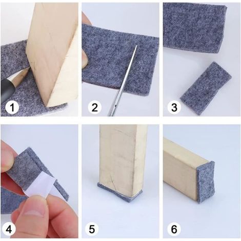3 rouleau feutrine autocollante, feutre antiderapant (largeur 10cm+5cm+2cm) découpe libre de toute taille ou forme patin feut (1/4)