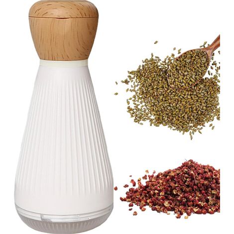 Moulin À Sel Et Poivre Noir Rechargeable, Accessoire Cuisine (1/5)