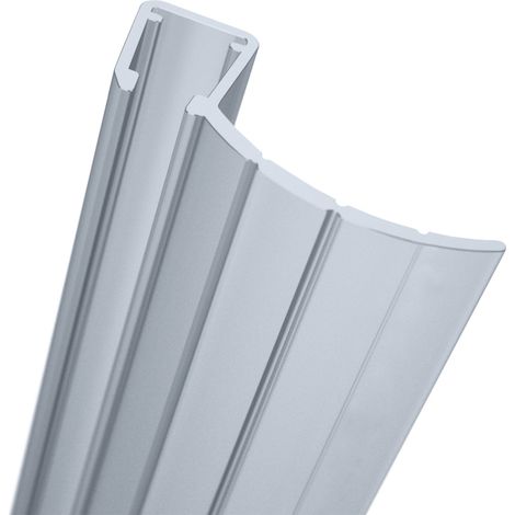 Joint d'étanchéité de douche intervolet Universel, Schulte, 200 cm recoupable, pour élement fixe et coulissant 6 - 8 mm, E100057-3-99