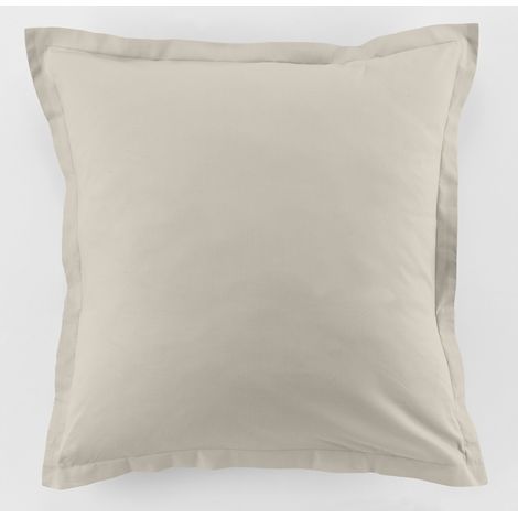 2 Taies d'oreiller uni 63 x 63 cm Passion ivoire