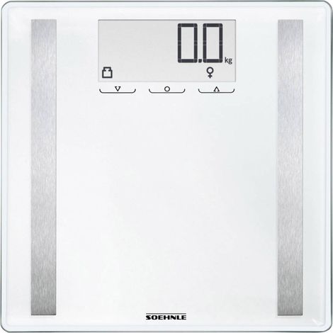Soehnle Shape Control 200 Balance d'analyse corporelle numérique Plage de pesée (max.)=180 kg blanc