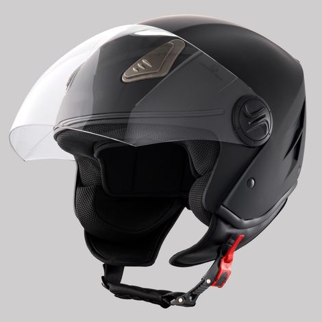 Mophorn 3/4-Gesichts-Motorradhelm, ABS & hohe Dichte mit Bluetooth, austauschbare Linse, DOT-geprüft, bequemer Motocross-Helm