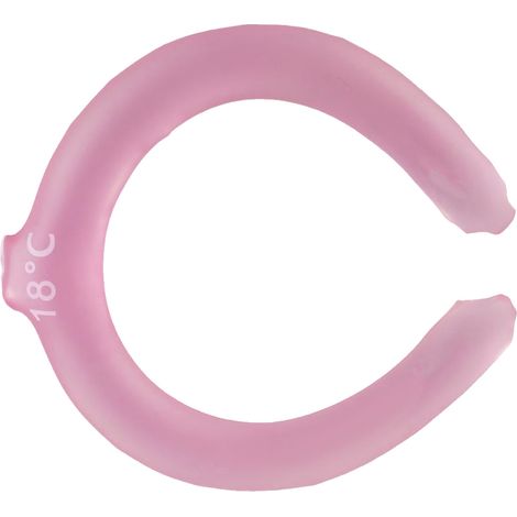 Collier réfrigérant réutilisable pour l'été, tube de refroidissement dissipateur de chaleur, enveloppe de cou portable, rose (1/5)