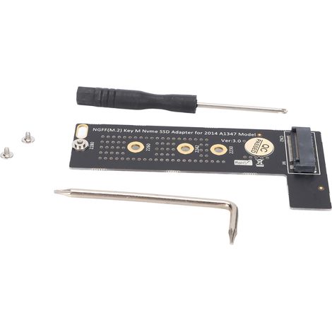 M.2 NVMe Adapterkarte für MacBook Mini A1347, M-Key, mit Schraube und Inbusschlüssel, kompatibel mit MEGEN2/MEGEM2.
