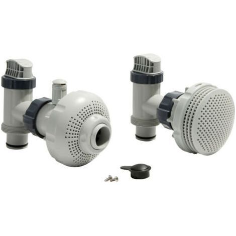 Kit de raccordement Ø 38 mm pour pompes 7,3 - 9,2 m³/h – Raccord de robinetterie – Fixation rapide – Compatible avec piscines Intex