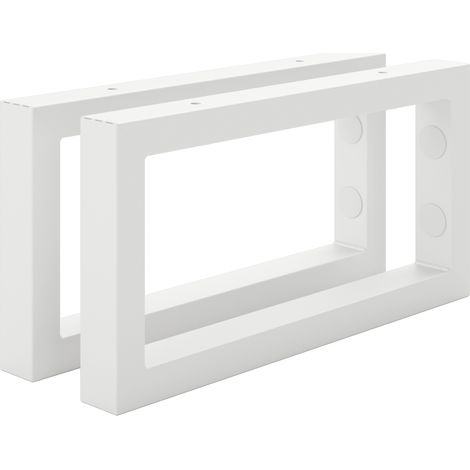 Holzbrink 2 Stück Wandkonsole Weiß für Waschtisch, 300x150 mm, design und stabil Waschtischhalterung, Handtuchhalter (1/5)