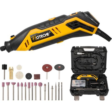 Outil multifonction 100 pièces Mini Ponceuse électrique avec tuyau et support - Kit d'outils rotatifs puissants de 130 W. (1/5)