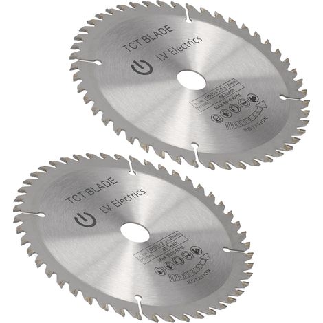 2 disques de coupe de 6 pouces, lames en carbure, 48 dents, scie à menuiserie. (1/5)