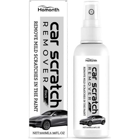 Spray réparateur de rayures pour peinture automobile, pâte multi-usages pour masquer les rayures, accessoires d'entretien automobile, noir (1/5)