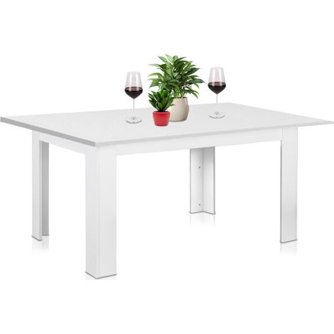 Tavolo Allungabile Cucina Sala Pranzo da 110 a 150x70x78 cm Bianco Estensibile (1/5)