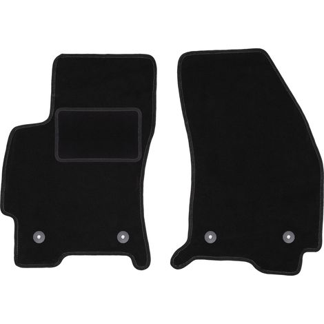 Alfombrillas delanteras para Ford Mondeo MK3 familiar, liftback, sedán (2001-2007) negras