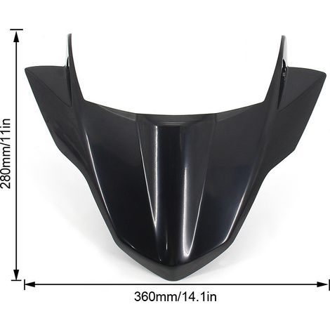 Accessoires, pièces de modification et d'extension pour motos Yamaha MT09 et FZ09 : spoiler de pare-brise, déflecteur de pare-brise (1/4)