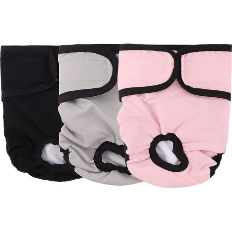 Couches Chien Lavable Couches réutilisables pour Chien Lavables Culotte pour Chien Femelle Serviettes Hygiéniques de Chien pour Différents Types de Chiens M (1/5)