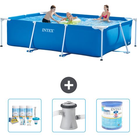 Intex Piscine Tubulaire Rectangulaire - 300x200x75 cm - 4-pièces  S40146 (1/4)