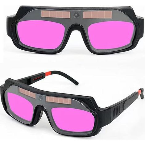 Lunettes de soudage à tension variable automatique à énergie solaire, lunettes de protection, lunettes de soudage à l'arc sous argon, lunettes de soudage, lunettes de protection UV (1/5)
