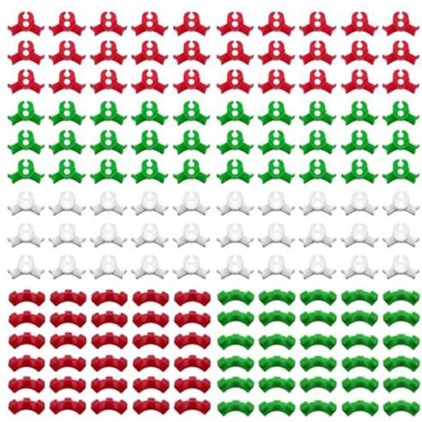 Pinces de tuteurage, 150 pièces, clips LST, clips de palissage à faible contrainte à 90 degrés pour courber les tiges des plantes et modifier leur direction de croissance (2 tailles)